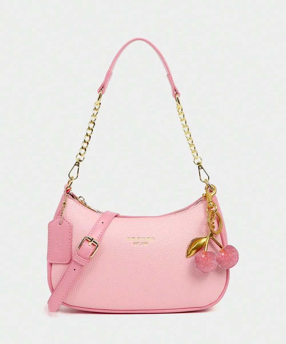 Mini Shoulder Bag with Cherry Charm 49 Mini Shoulder Bag with Cherry Charm - Image 1