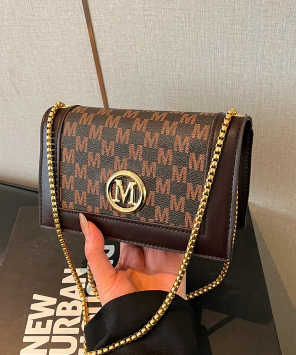 Monogram Chain Crossbody Bag 3 Monogram Chain Crossbody Bag - Image 1