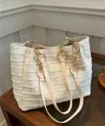 Plaid Chain Strap Handbag & Shoulder Bag - Image 9