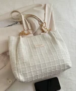 Plaid Chain Strap Handbag & Shoulder Bag - Image 10