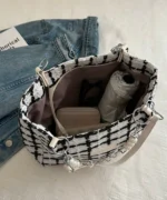 Plaid Chain Strap Handbag & Shoulder Bag - Image 7
