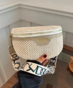 Woven Straw Crossbody Bag – Summer Mini Waist & Sling Bag