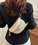 Woven Straw Crossbody Bag – Summer Mini Waist & Sling Bag - Image 5