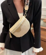 Woven Straw Crossbody Bag – Summer Mini Waist & Sling Bag - Image 4