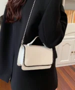 Mini Studded Top Handle Bag with Rhinestones – Women’s Elegant Crossbody Bag - Image 2