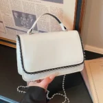 Mini Studded Top Handle Bag with Rhinestones – Women’s Elegant Crossbody Bag