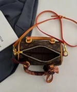 Mini Monogram Boston Bag with Scarf Handle – Women’s Crossbody Handbag - Image 5