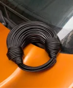 Luxury Metallic Circle Handle Statement Bag - Image 2
