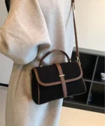 Corduroy Flap Structured Crossbody Bag - Image 2