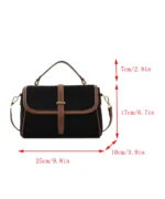 Corduroy Flap Structured Crossbody Bag - Image 8