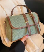 Corduroy Flap Structured Crossbody Bag - Image 6