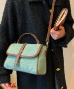 Corduroy Flap Structured Crossbody Bag - Image 5