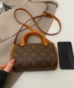 Classic Monogram Mini Boston Bag with Contrast Trim - Image 3