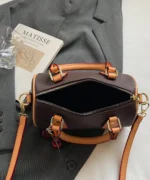 Mini Boston Crossbody Bag with Cherry Pendant - Image 10