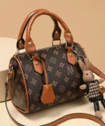 Mini Monogram Boston Bag with Rabbit Charm - Image 2