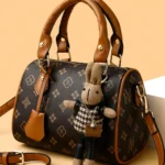 Mini Monogram Boston Bag with Rabbit Charm