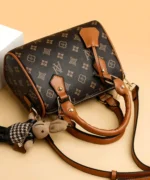 Mini Monogram Boston Bag with Rabbit Charm - Image 3