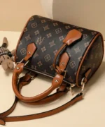 Mini Monogram Boston Bag with Rabbit Charm - Image 4