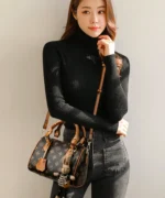 Mini Monogram Boston Bag with Rabbit Charm - Image 9