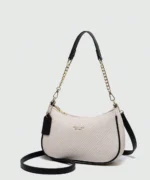 Elegant Mini Shoulder Bag with Cherry Charm - Image 2