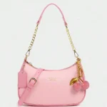 Elegant Mini Shoulder Bag with Cherry Charm