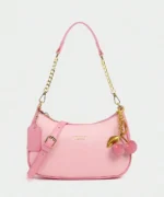 Elegant Mini Shoulder Bag with Cherry Charm
