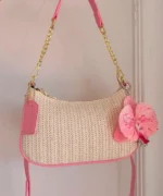 Elegant Mini Shoulder Bag with Cherry Charm - Image 26