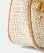 Boho Shell Charm Straw Shoulder Bag – Summer Beach Edition - Image 9