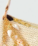 Boho Shell Charm Straw Shoulder Bag – Summer Beach Edition - Image 5
