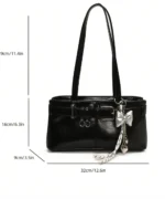 Vintage Suede Tote Bag with Belt Detail – Retro Shoulder Edition - Image 13
