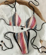 Abstract Print Bikini Set - Image 5