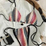 Abstract Print Bikini Set