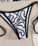 Abstract Print Triangle Bikini Set - Image 5