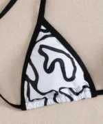 Abstract Print Triangle Bikini Set - Image 4
