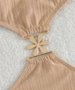 Apricot Cut-Out Monokini Swimsuit - Image 7