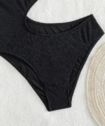 Black Cut-Out Monokini Swimsuit - Image 7