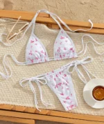 Floral Tie-Back Bikini Set
