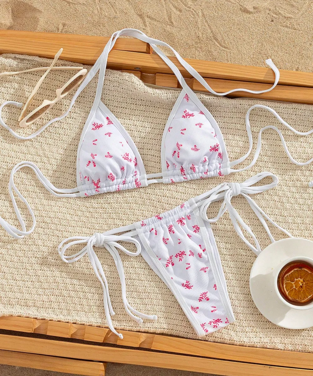 floraltiebackbikiniset07 Floral Tie-Back Bikini Set - Image 1