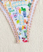 Floral Trim Bikini Set - Image 4
