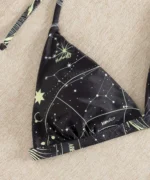 Galaxy Print Triangle Bikini Set - Image 4