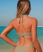 Gingham Twist Back Bikini Set - Image 4