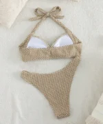 Gingham Twist Back Bikini Set - Image 2