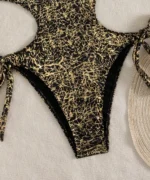 Glitter Cut-Out Monokini Swimsuit - Image 10