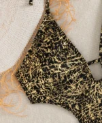 Glitter Cut-Out Monokini Swimsuit - Image 9