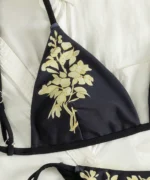 Gold Floral Triangle Bikini Set - Image 6