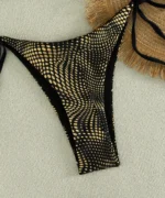 Gold Foil Polka Dot Bikini Set - Image 7