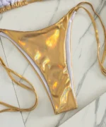 Gold Metallic Bikini Set - Image 7