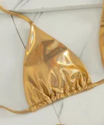 Gold Metallic Bikini Set - Image 6
