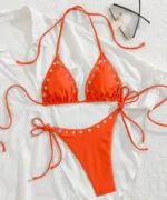 Grommet Triangle Bikini Set - Image 15