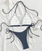 Grommet Triangle Bikini Set - Image 14